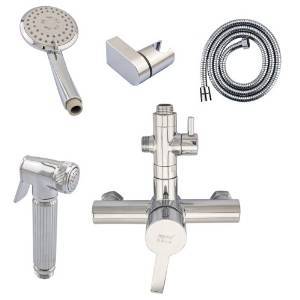 HAFQ 海岸風(fēng)情 全銅淋浴龍頭花灑馬桶噴槍套裝(龍頭、花灑、噴槍、軟管、花灑座) 7件套 L002+PRZ01+HRZ03 【HAFQ 海岸風(fēng)情】 價(jià)格 報(bào)價(jià) 圖片 - 亞馬遜中國(guó)